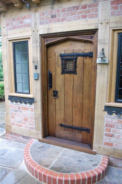 modern tudor door|medieval style front door.